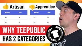 WANT TO BE AN ARTISAN? TeePublic Categories Explained 2023...Changes for Print on Demand