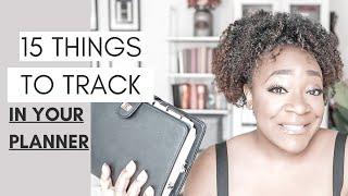 15 Things To Track In Your Planner | At Home With Quita