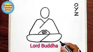 Lord Buddha Drawing using OYZ 