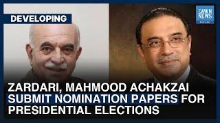 Zardari, Achakzai Submit Nomination Papers For Presidential Elections: Report | Dawn News English