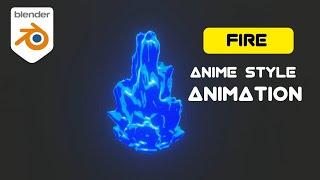 Anime-Style Fire Animation in Blender |FusionArt 3D