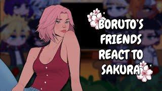 Boruto's Friends React To Sakura Haruno || Naruto || Gacha React