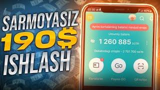 HECH QANDAY SARMOYASIZ 190$ PUL ISHLASH / VIDEODA PUL YECHB HAM KO'RSATDIM ️