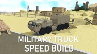 Micro block car - Military Cargo Truck Speed Build full video | Build a Boat for Treasure ROBLOX