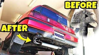 FINALLY! My CRX's Deafening Exhaust is GONE! | Project Smoky PT 9