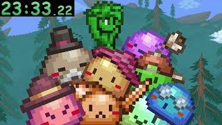 I SPEEDRAN All Town Slimes in Terraria