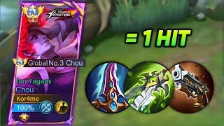 1 HIT BUILD CHOU - MOBILE LEGENDS BANG BANG