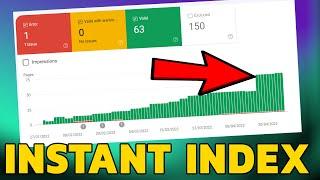 HOW TO INDEX PAGES IN GOOGLE INSTANTLY! 