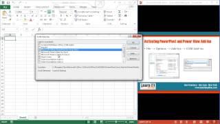 Learn Excel 2013 : How to Install Power Map And Power Query