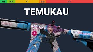 M4A4 Temukau - Skin Float And Wear Preview