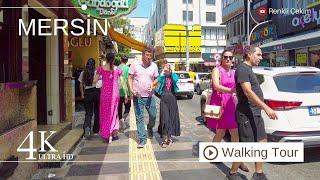 4K Mersin City Center Walking Tour | Türkiye 2024