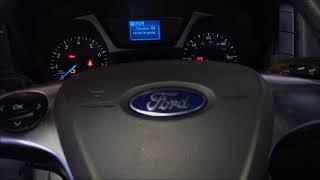 Ford Transit 2015-2019 Oil Light Reset