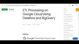 ETL Processing on Google Cloud Using Dataflow and BigQuery