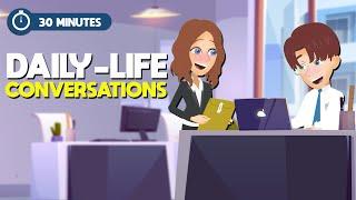 Basic Real-life Conversation to Learn English in 30 Minutes | English Speaking Practice Conversation