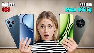 Realme C63 Vs Realme Narzo N65 || Full Comparison ? Which one is Best?