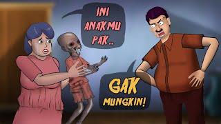 Dia Bukan Anakku! Istri Pak Darno s3lingkuh lalu melahirkan #HORORMISTERI | Animasi Kartun Hantu