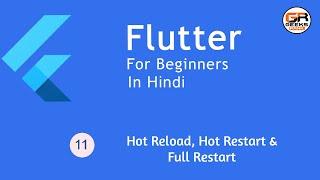 Flutter Tutorial for Beginners #11 - Hot Reload, Hot Restart & Full Restart in Flutter  [Hindi]