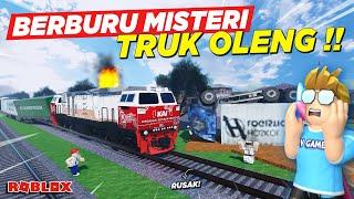 BERBURU MISTERI TRAGEDI TRUK OLENG RAKSASA DITABRAK KERETA !! ROLEPLAY BUS INDONESIA - Roblox