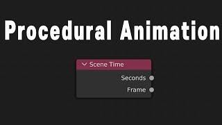 The Very Basics of Procedural Animation (Geometry Nodes, Blender)