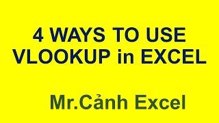 How to use VLOOKUP in Excel