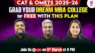 Ensure your Dream MBA College with Testbook MBA with this FREE CAT 2025 Preparation Plan