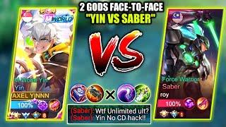 YIN VS TOP MALAYSIA SABER | LETS GO FACE TO FACE  | YIN BEST BUILD & EMBLEM 2023 | MOBILE LEGENDS