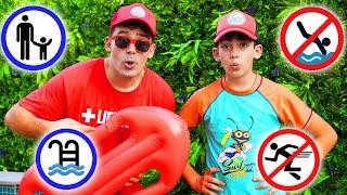 Jason Rules of the Pool and Safety with Lifeguard Alex