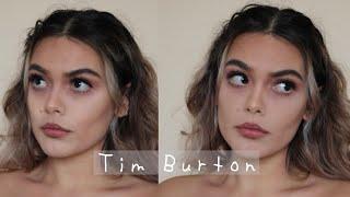 IF I WAS A TIM BURTON CHARACTER MAKEUP  Halloween makeup tutorial