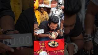 Record of eating BIGGEST PANI PURI SHOCKING EATING CHALLENGE #shorts #panipuri #streetfood