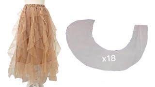 Learn sewing this tulle skirt in 10 minutes 