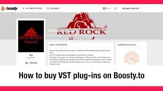 How to buy Red Rock Sound VST plugins on Boosty.to