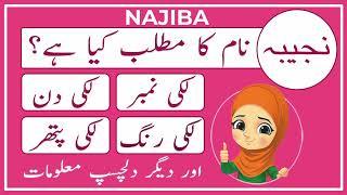 Najiba Name Meaning in Urdu | Najiba Naam Ka Matlab Kya Hai | Amal Info TV