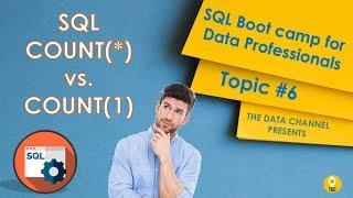 COUNT(*) vs COUNT(1) in SQL | SQL for Data Professionals  | Topic #6