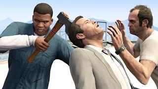 GTA V PC Franklin Kills Trevor And Michael (Editor Rockstar Movie Cinematic Short Film)