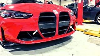 BMW G8X M3/M4 Carbon Fiber Grill Install!!! (DIY)