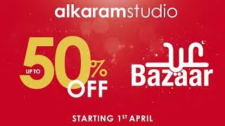Alkaram Studio  - Eid Bazaar Sale up to 50% off