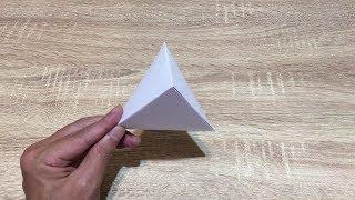 Origami Tutorial – Pyramid （A4 paper） – Step by Step