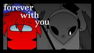 forever with you meme - among us oc- ((black x red))