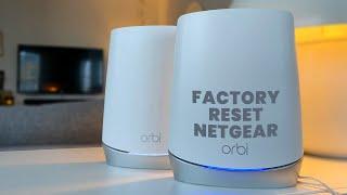 Factory Reset a Netgear Orbi Router