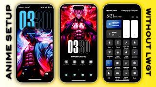 Incredible Xiaomi HyperOS & Miui Anime Homescreen Customization  Anime HyperOS Themes Miui Themes