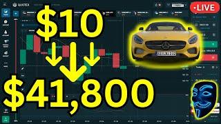 ️BEST QUOTEX (BINARY OPTIONS) TRADING STRATEGY FOR BEGINNERS 2024🟡|$10️$41800 TRADING QUOTEX LIVE