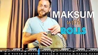 DARBUKA TUTORIAL | Maksum Rhythm adding 32nd note Rolls