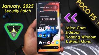 Derpfest v15.1 January 2025 Patch On POCO F5  [11/01/2025 Build]