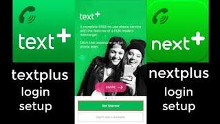 Textplus yahoo & gmail login setup | Textplus and nextplus full setup |