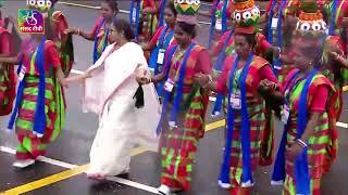 West Bengal Chief Minister Mamata Banerjee hoists the national flag on Independence Day