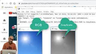 RGB image to Grayscale image | Opencv Python.