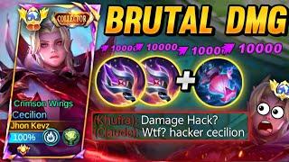 CECILION NEW 1 HIT DELETE BUILD | BRUTAL DAMAGE | TOP GLOBAL CECILION BEST BUILD AND EMBLEM