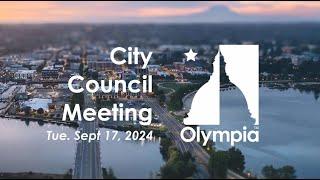 Olympia City Council - Sept 17, 2024