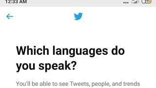 How to change language on Twitter 2020