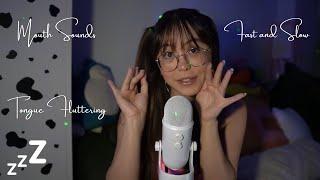 Tiptoe Tingles ASMR Mouth Sounds | Personal Attention, Tongue Fluttering, Blink, Wet Dry, Fast Slow